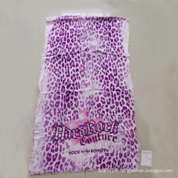 Écharpe imprimée 100% Rayon Leopard